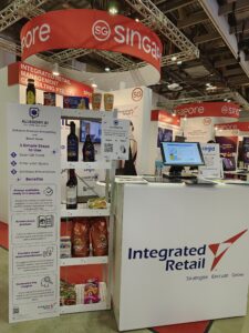 Integrated Retail’s Allegory AI set up at NRF APAC 2025, showcasing generative AI for personalised product recommendations and storytelling