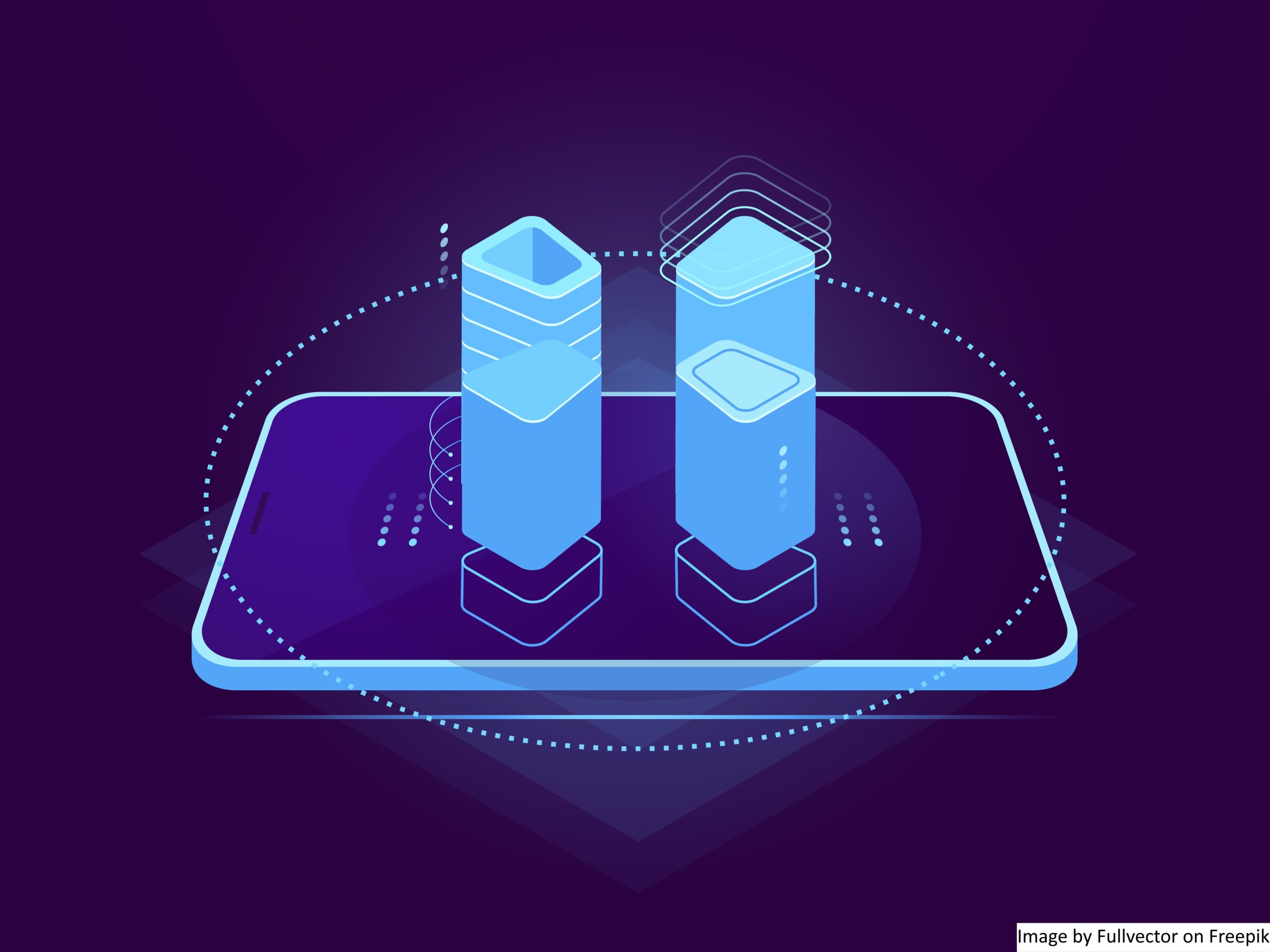 An image illustrating the digital twin of a building 