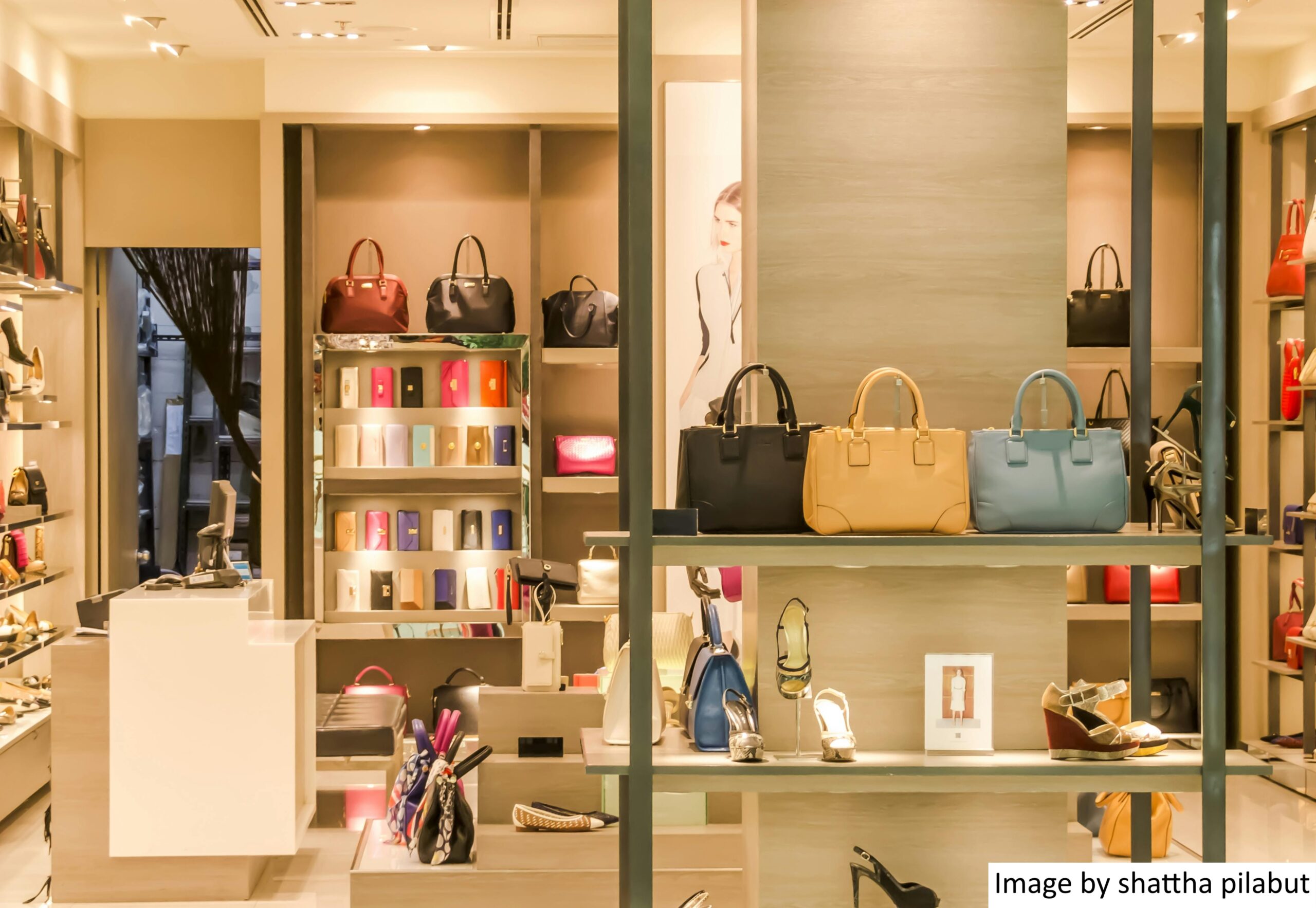 Image showing a smart store and how it increases average basket size in retail. 